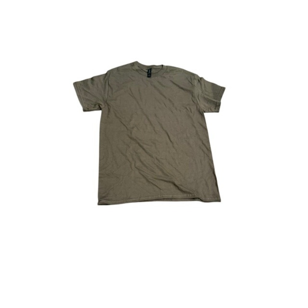 Gildan Ultra Cotton Mens T-Shirt Medium Olive Green Short Sleeve Crew Neck Tee